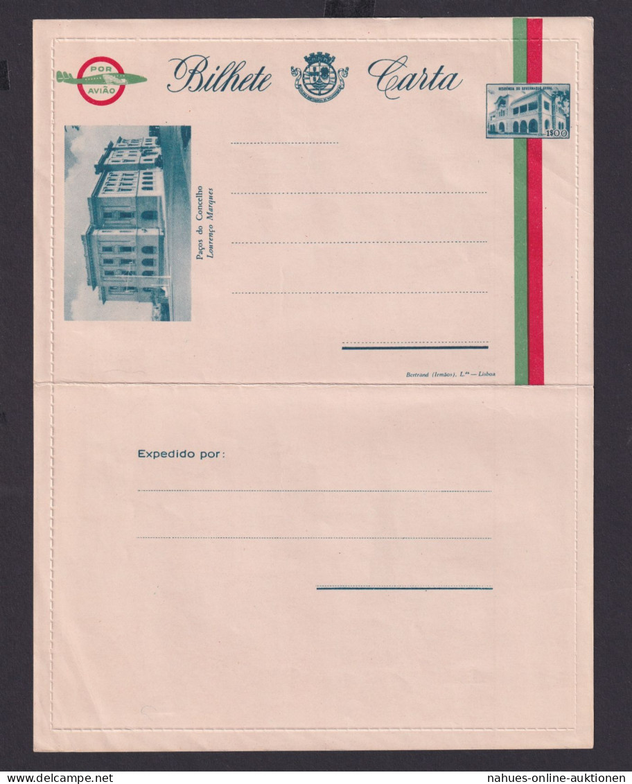 Mosambik Mozambique Afrika Portugal Kolonien Selt. Ganzsache Kartenbrief 2,50 $ - Covers & Documents