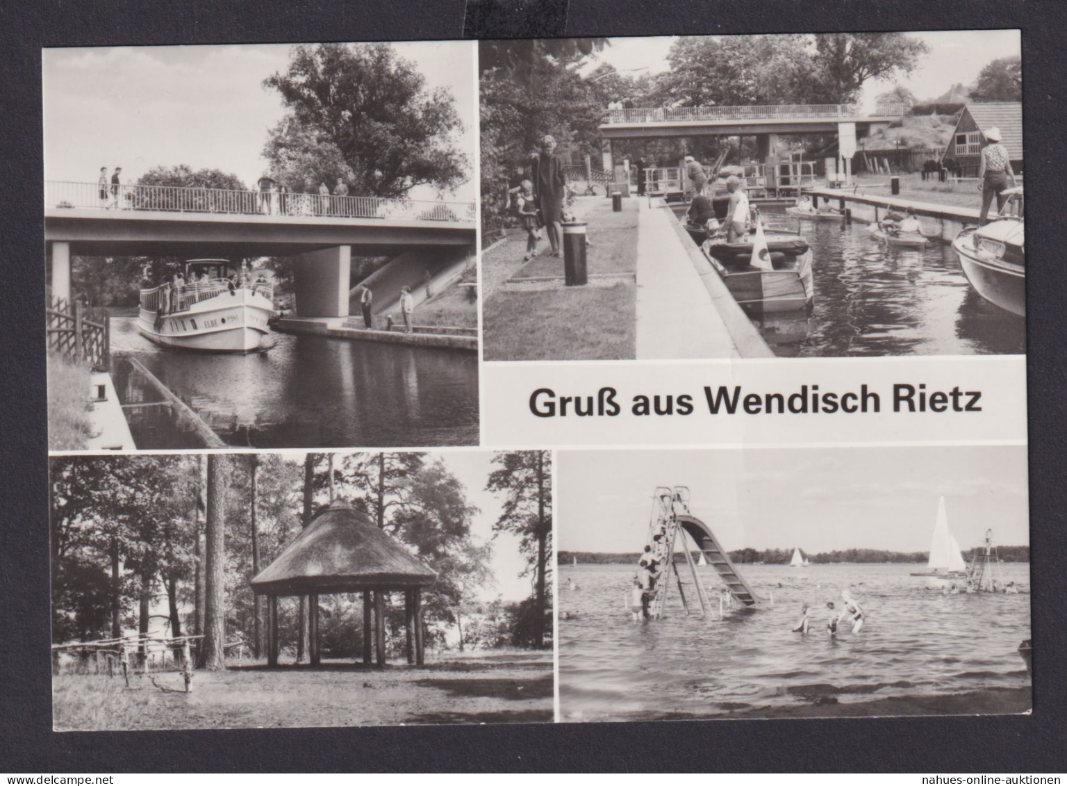 Ansichtskarte Wendisch Rietz Brandenburg Erholung Boote Strandbad Verlag Bild - Other & Unclassified