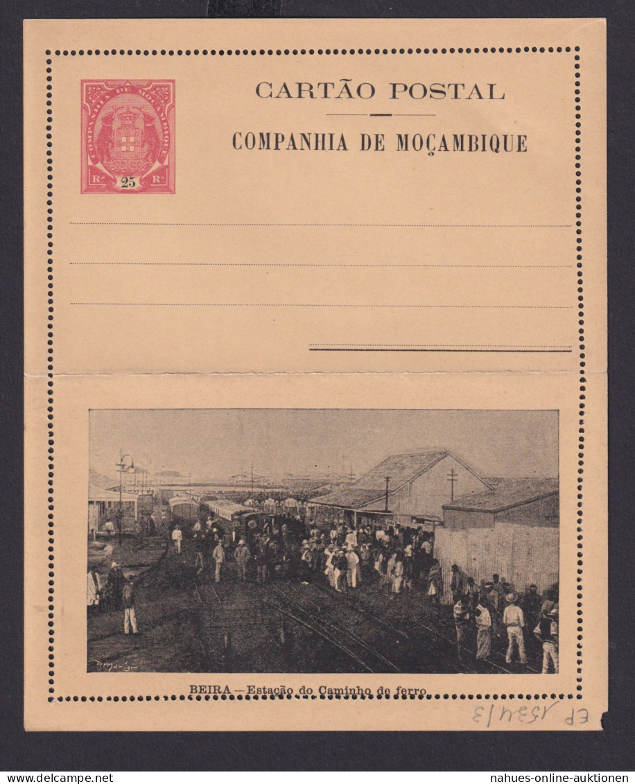Mosambik Mozambique Afrika Portugal Kolonien Selt. Bild Ganzsache Kartenbrief - Cartas & Documentos