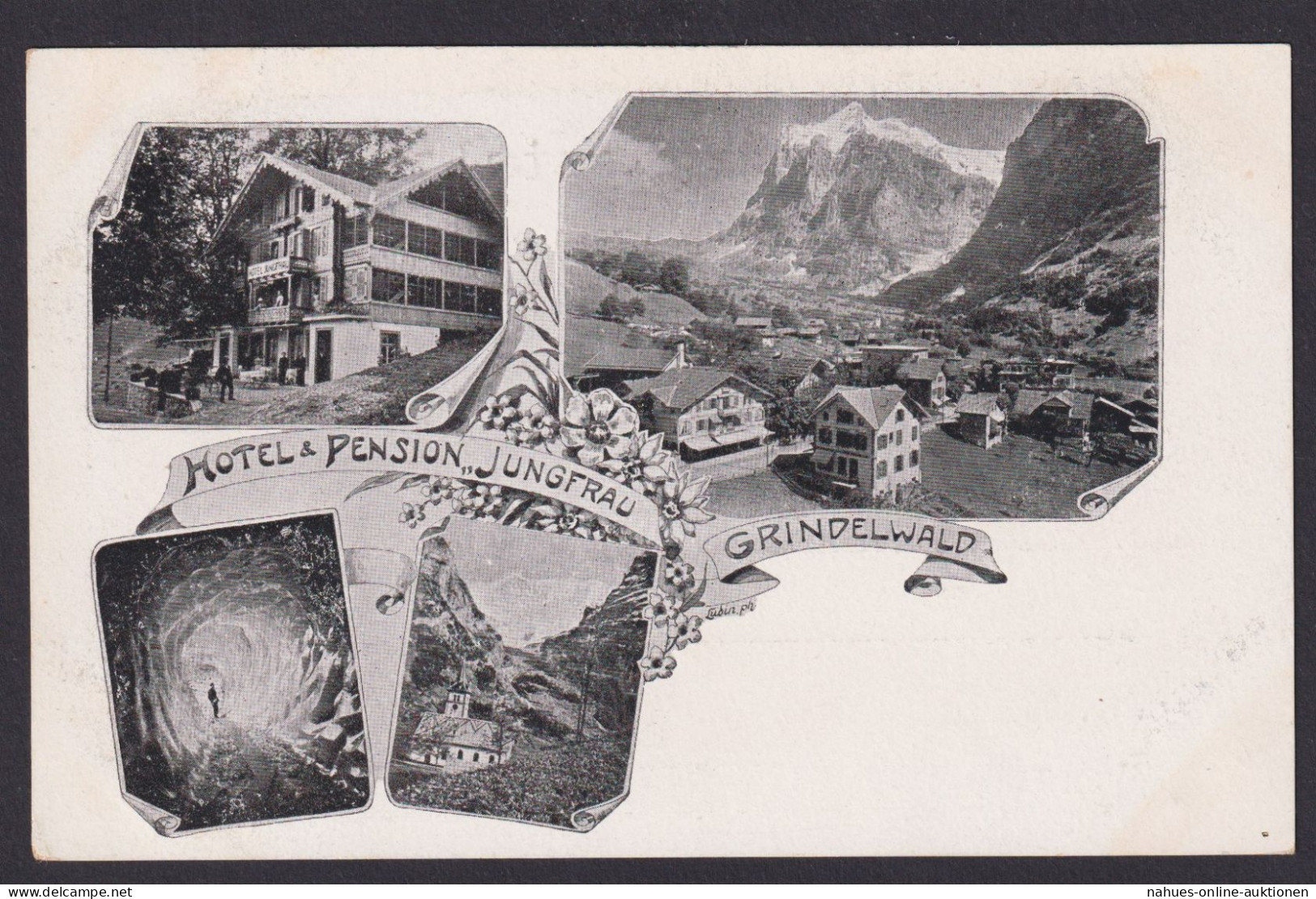 Ansichtskarte Grindelwald Schweiz Gastronomie Hotel Pension Jungfrau - Andere & Zonder Classificatie