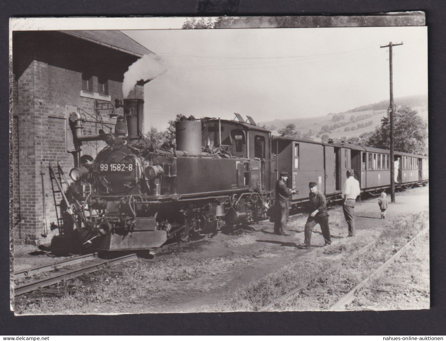 Ansichtskarte Lokomotiven Schmalspurbahn Wolkenstein Jöhstadt 3er Set - Altri & Non Classificati