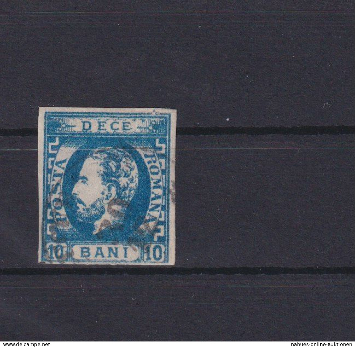 Rumänien Fürst Karl I. 29 I. 10 Bani Blau Ungebraucht Kat. 80,00 Ausgabe 1871 - Covers & Documents