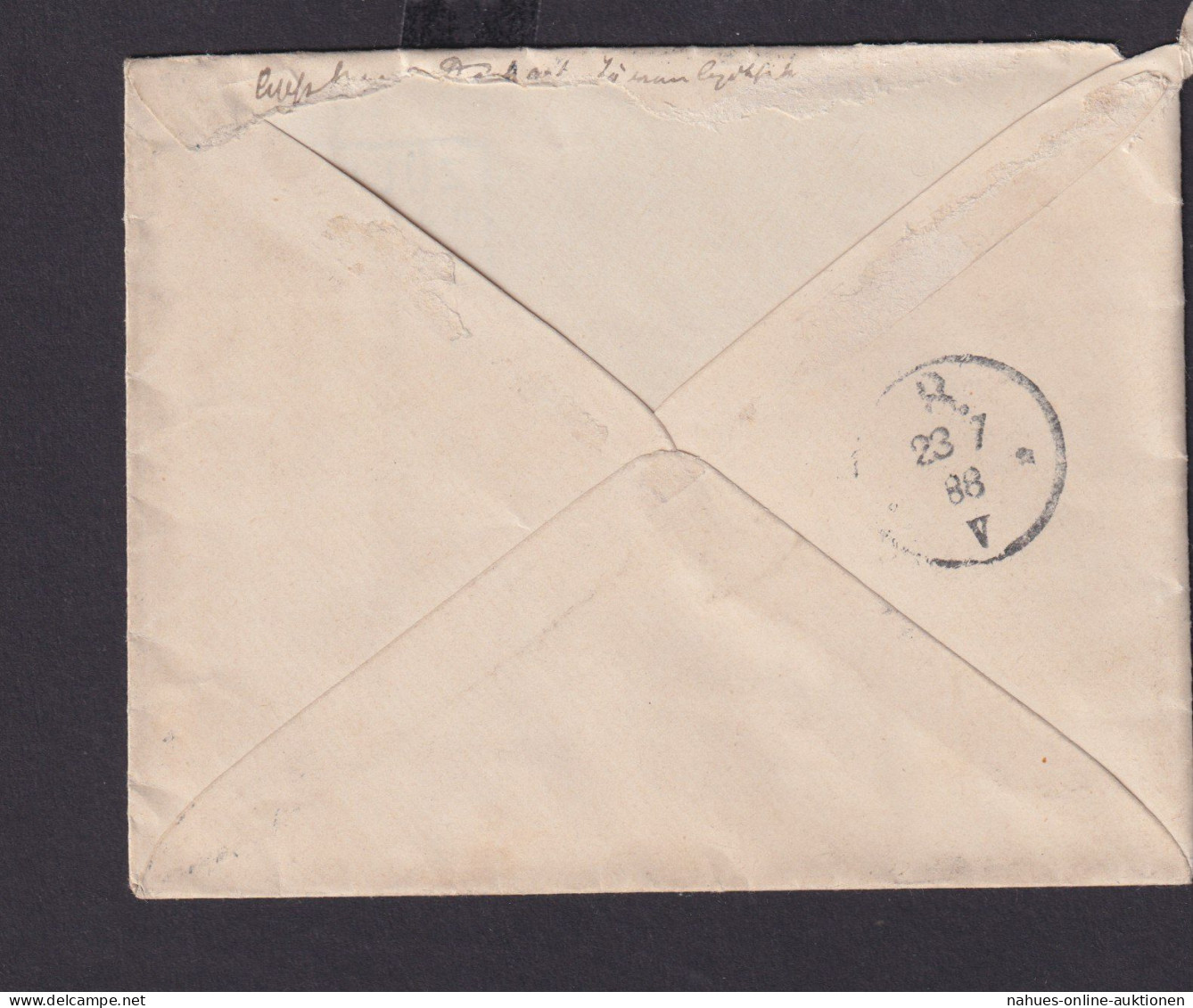 Deutsches Reich Brief Ef Pfg. R3 Züllichau R.B. FRANKFURT A.O. Nach Berlin - Storia Postale