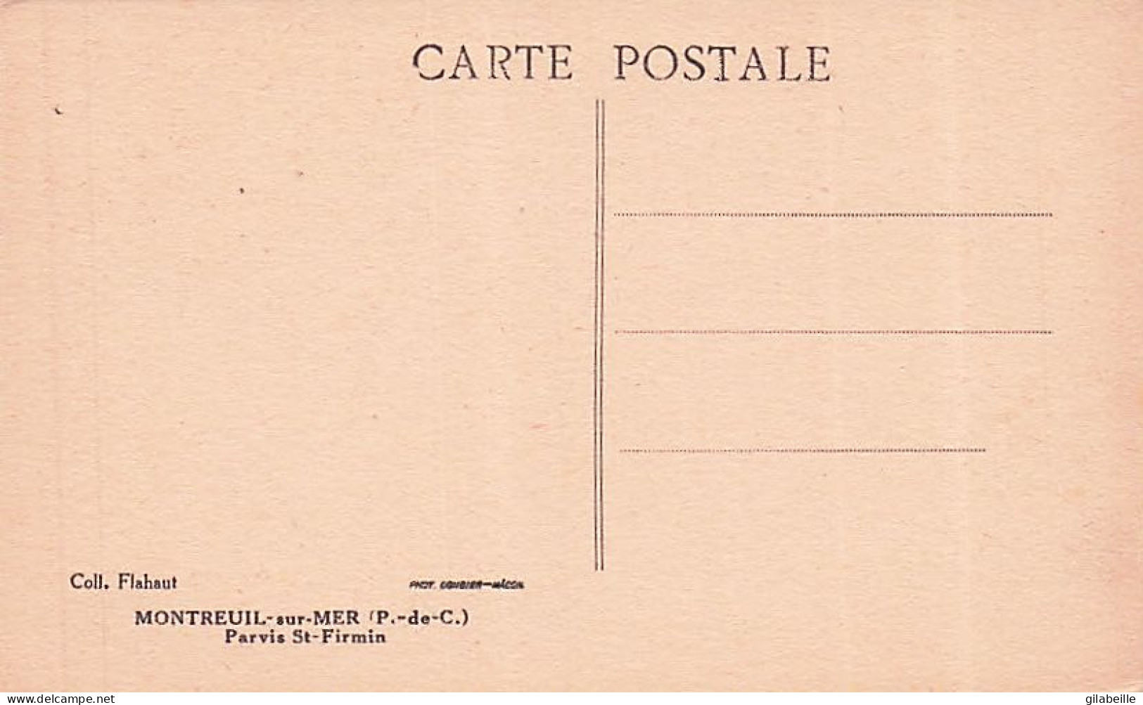 62 - MONTREUIL  Sur MER - Parvis St Firmin - Montreuil