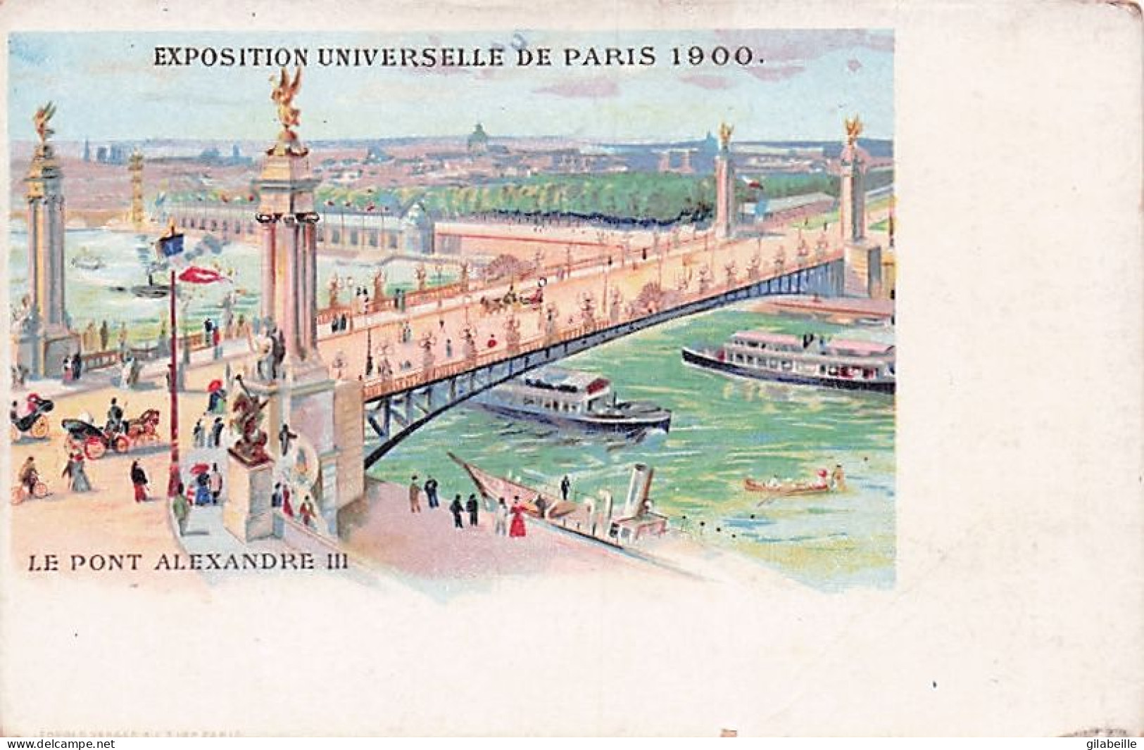 75 - Exposition Universelle De PARIS 1900 - Le Pont Alexandre III - Litho - Exhibitions