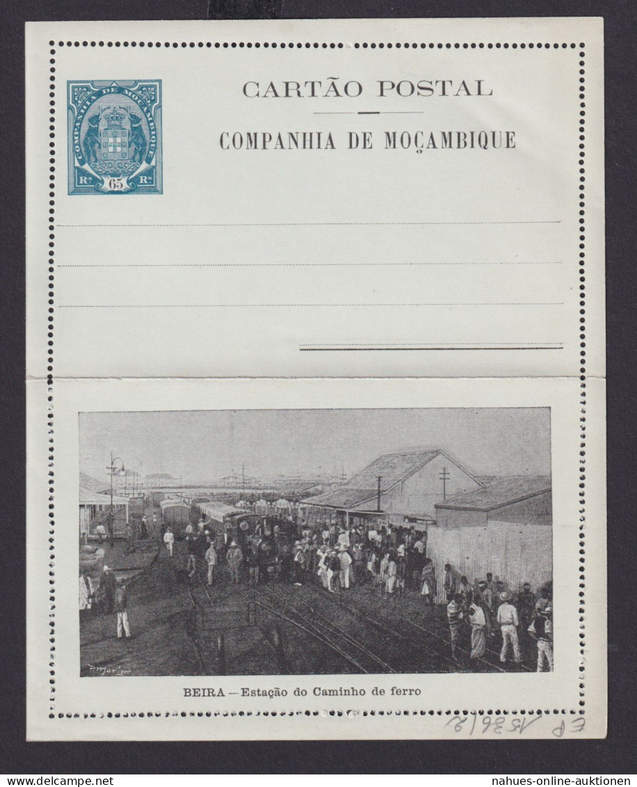 Mosambik Mozambique Afrika Portugal Kolonien Selt. Bild Ganzsache Kartenbrief - Covers & Documents