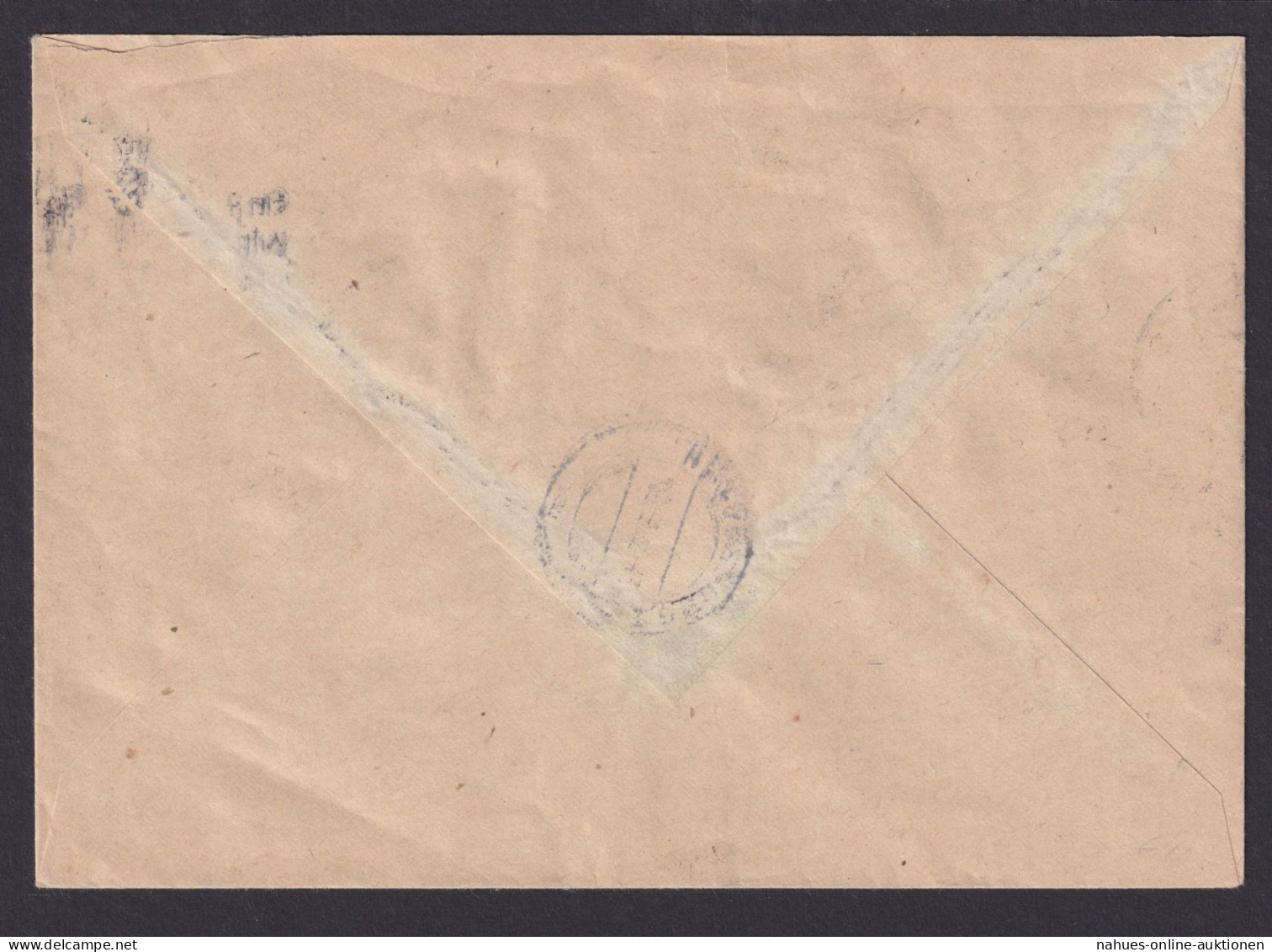 Würzburg Deutsches Reich R Brief EF 868 Luftpostdiensr Rand Selt. Masch.SSt - Storia Postale