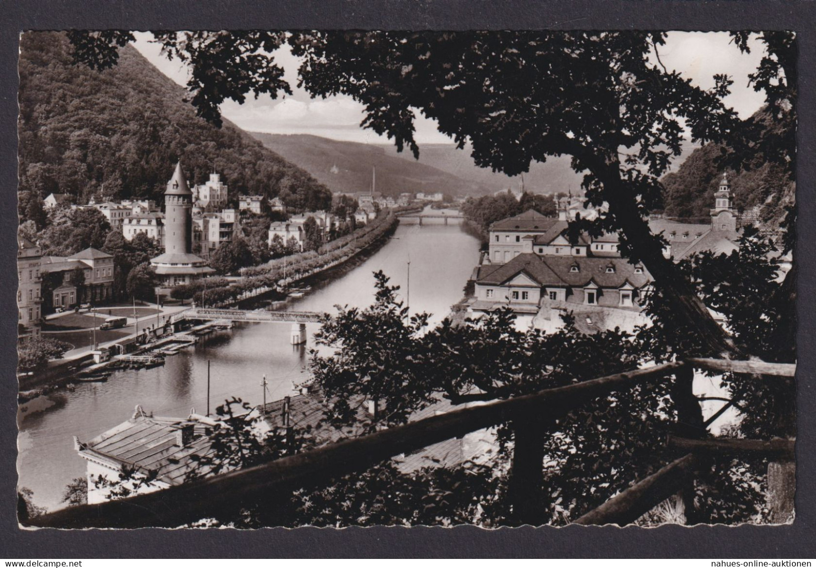 Ansichtskarte Bad Ems Rheinland Pfalz Lahn Fluss Brücke Kurviertel N. - Other & Unclassified