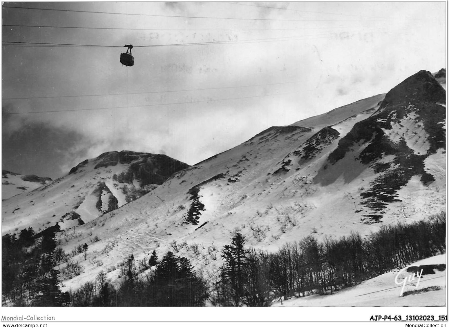 AJPP4-63-0490 - MONT-DORE-LES-BAINS - Paysage D'hiver - Le Teleferique Du Sancy - Le Mont Dore