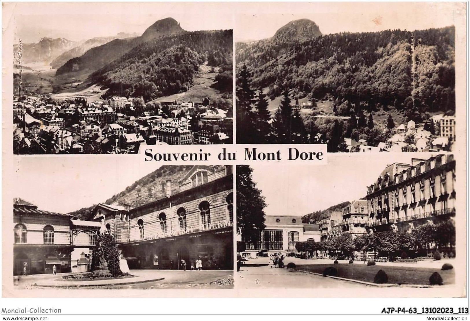 AJPP4-63-0471 - LE MONT-DORE - Vue Generale - Le Funiculaire Et Le Capucin - L'etablissement Thermal - Le Mont Dore