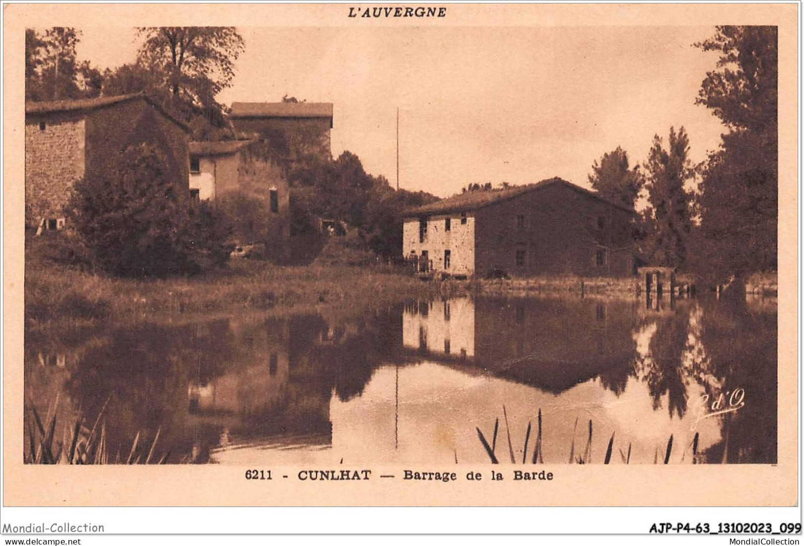 AJPP4-63-0464 -  L'AUVERGNE - CUNLHAT - Barrage De La Barde - Cunlhat