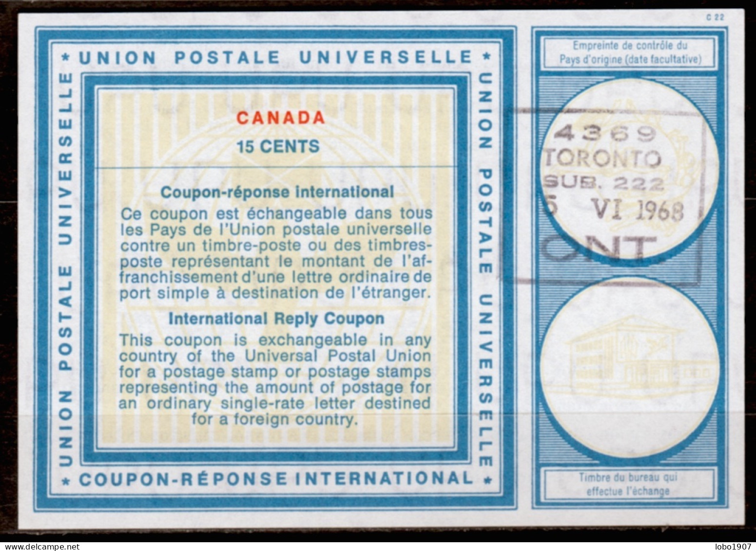 CANADA 1907-2007  Collection of 39 International, Imperial and Commonwealth Reply Coupon Reponse Antwortschein  IRC IAS