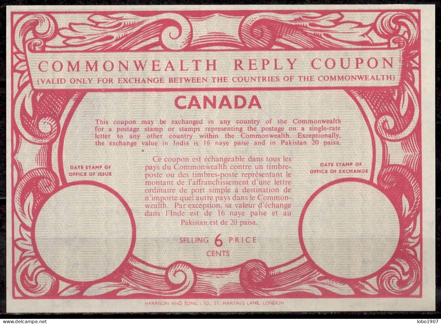 CANADA 1907-2007  Collection of 39 International, Imperial and Commonwealth Reply Coupon Reponse Antwortschein  IRC IAS