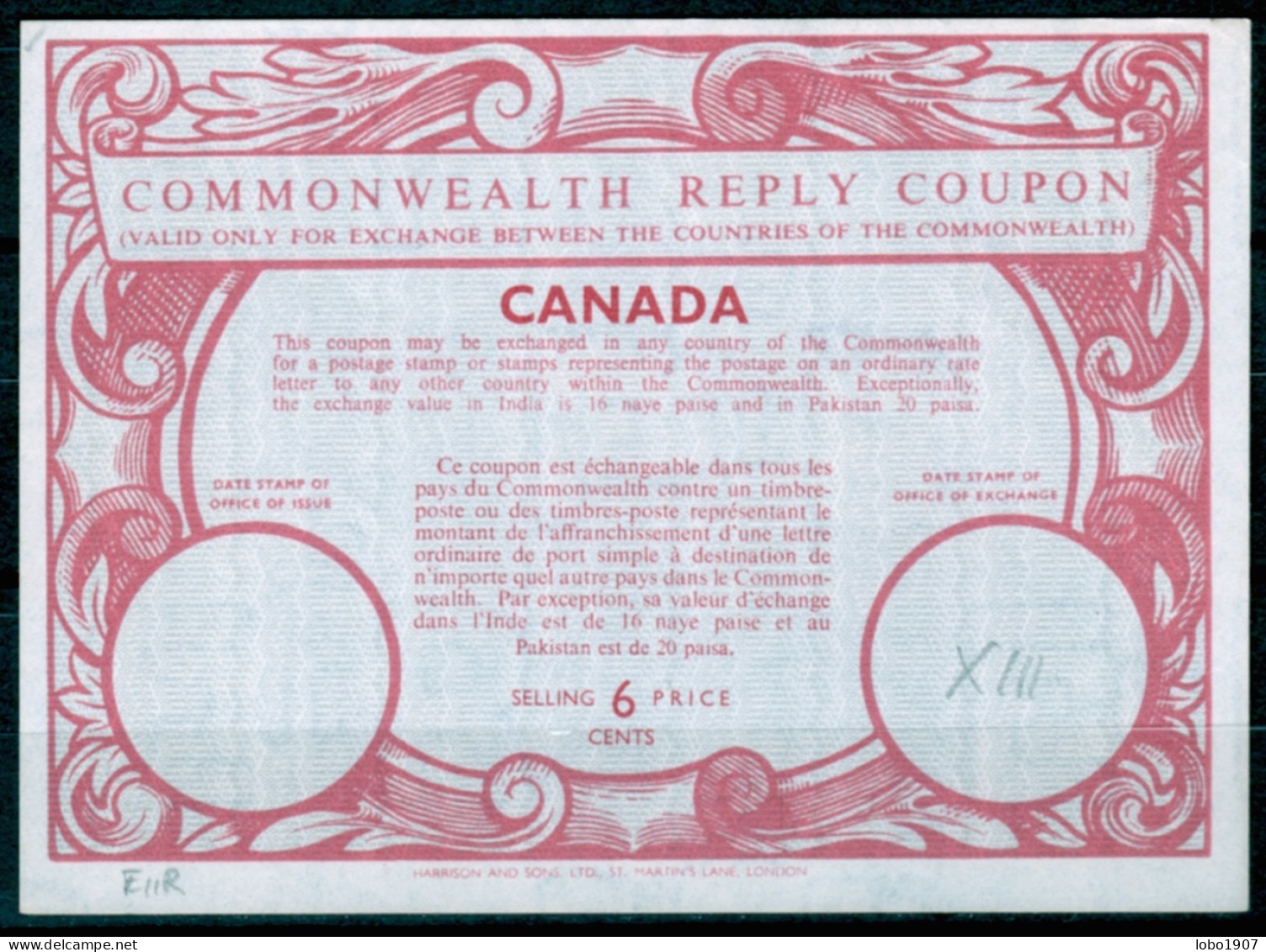 CANADA 1907-2007  Collection of 39 International, Imperial and Commonwealth Reply Coupon Reponse Antwortschein  IRC IAS