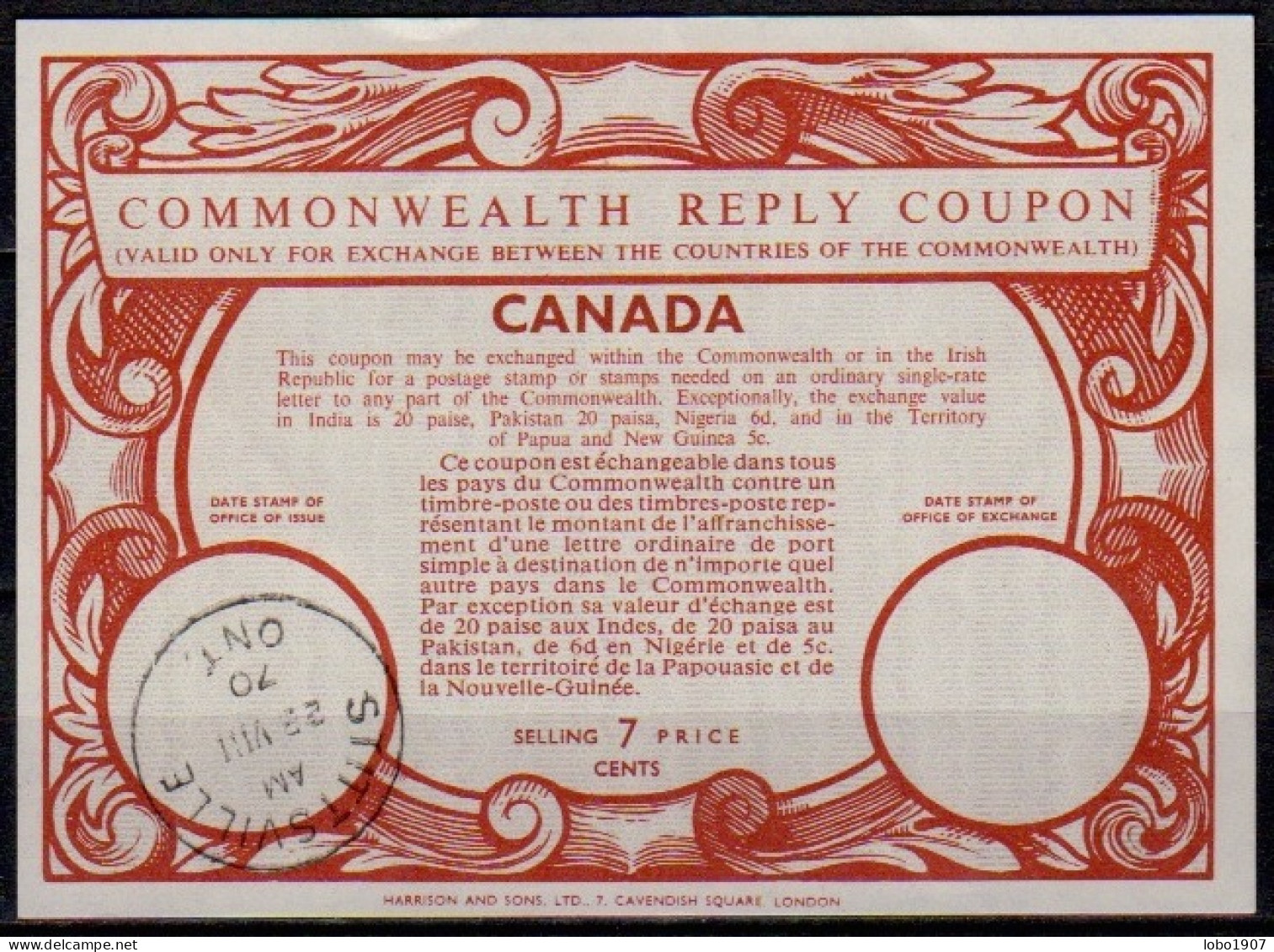 CANADA 1907-2007  Collection of 39 International, Imperial and Commonwealth Reply Coupon Reponse Antwortschein  IRC IAS