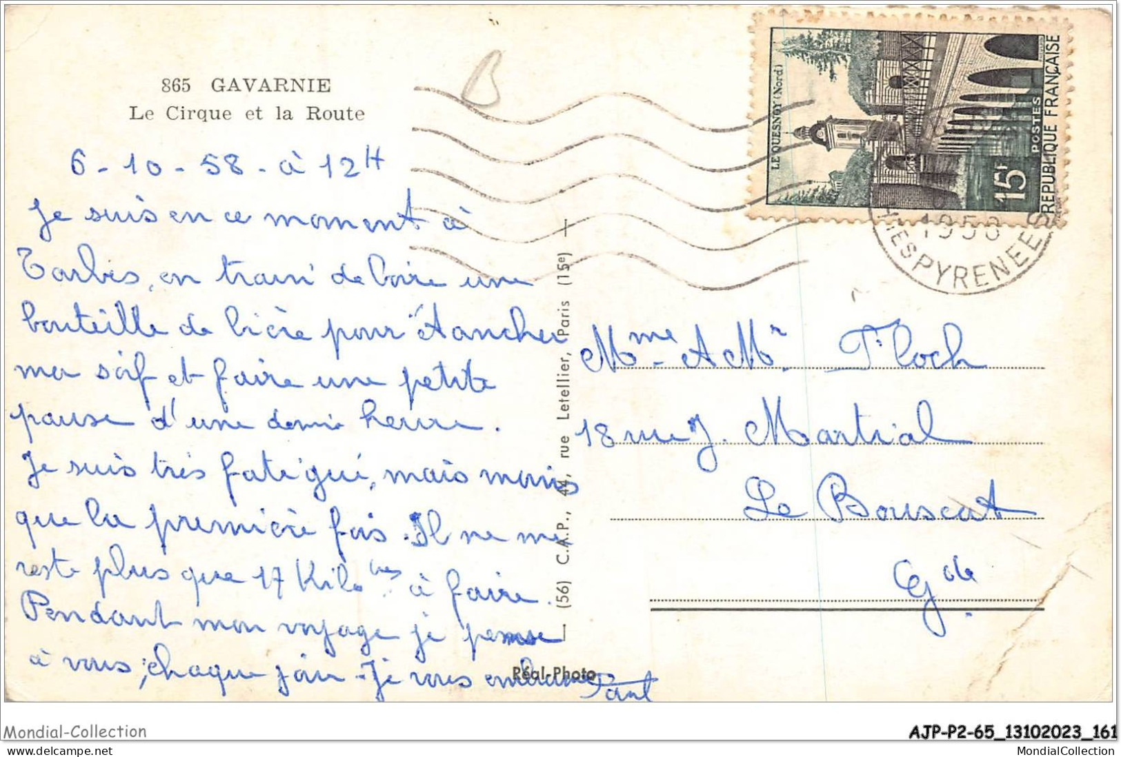 AJPP2-65-0235 - GAVARNIE - Le Cirque Et La Route - Gavarnie