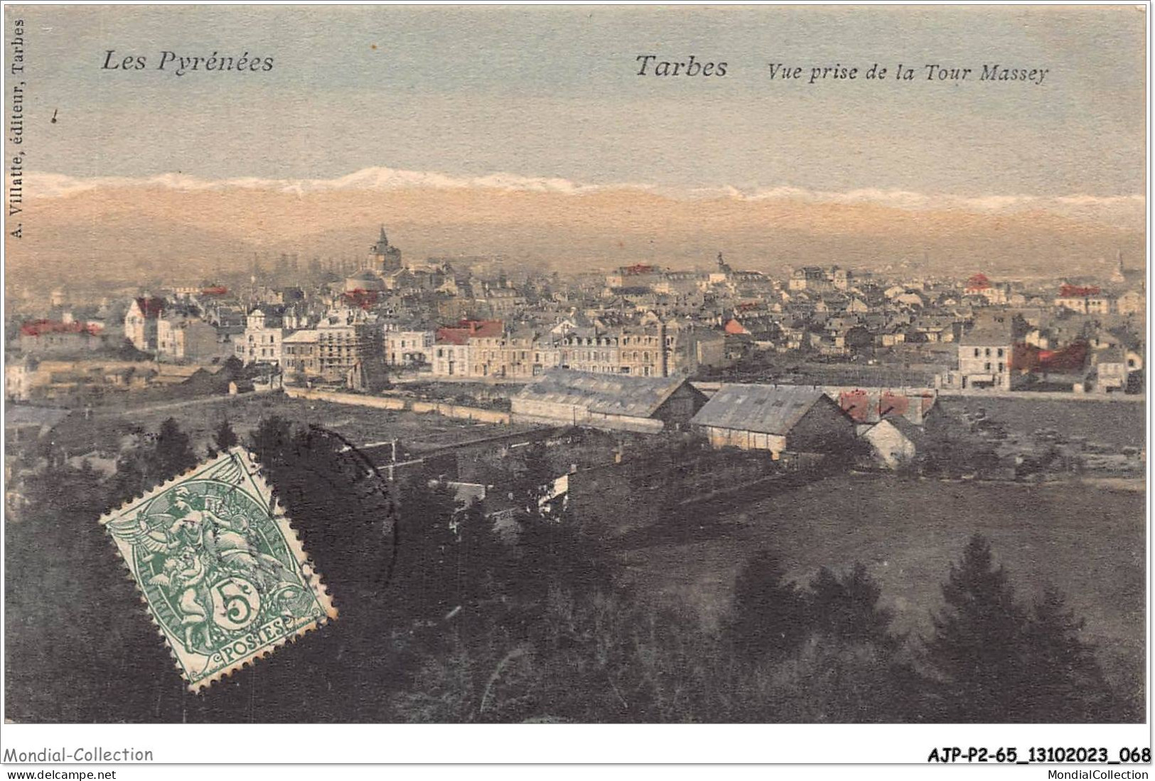 AJPP2-65-0189 - TARBES - Vue Prise De La Tour Massey - Tarbes