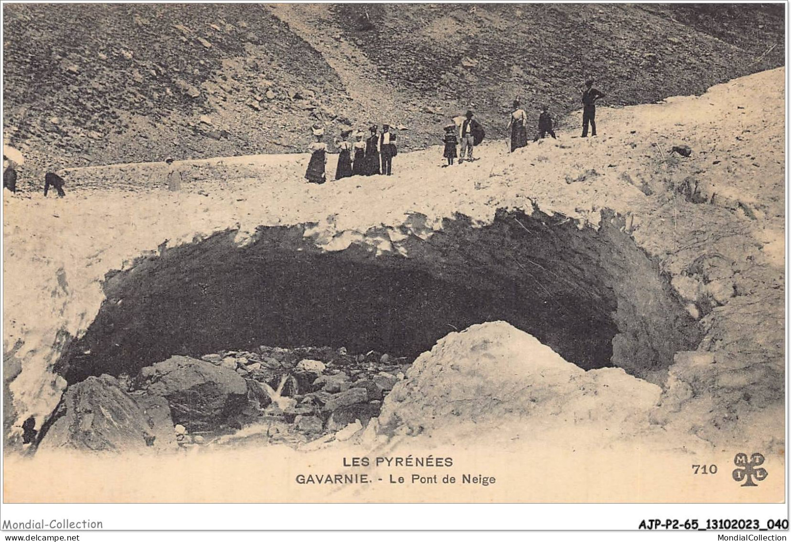 AJPP2-65-0175 - GAVARNIE -  Le Pont De Neige - Gavarnie