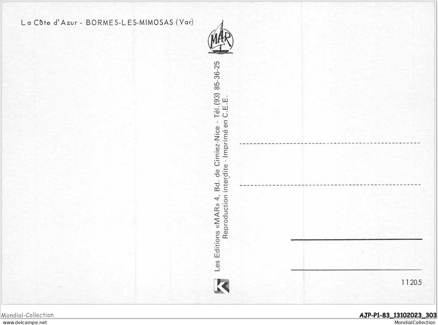 AJPP1-83-0151 - COTE D'AZUR - BORMES-LES-MIMOSAS - Bormes-les-Mimosas