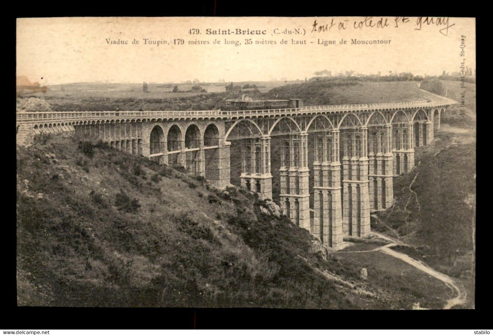 22 - ST-BRIEUC - LE VIADUC DE CHEMIN DE FER DE TOUPIN - Saint-Brieuc