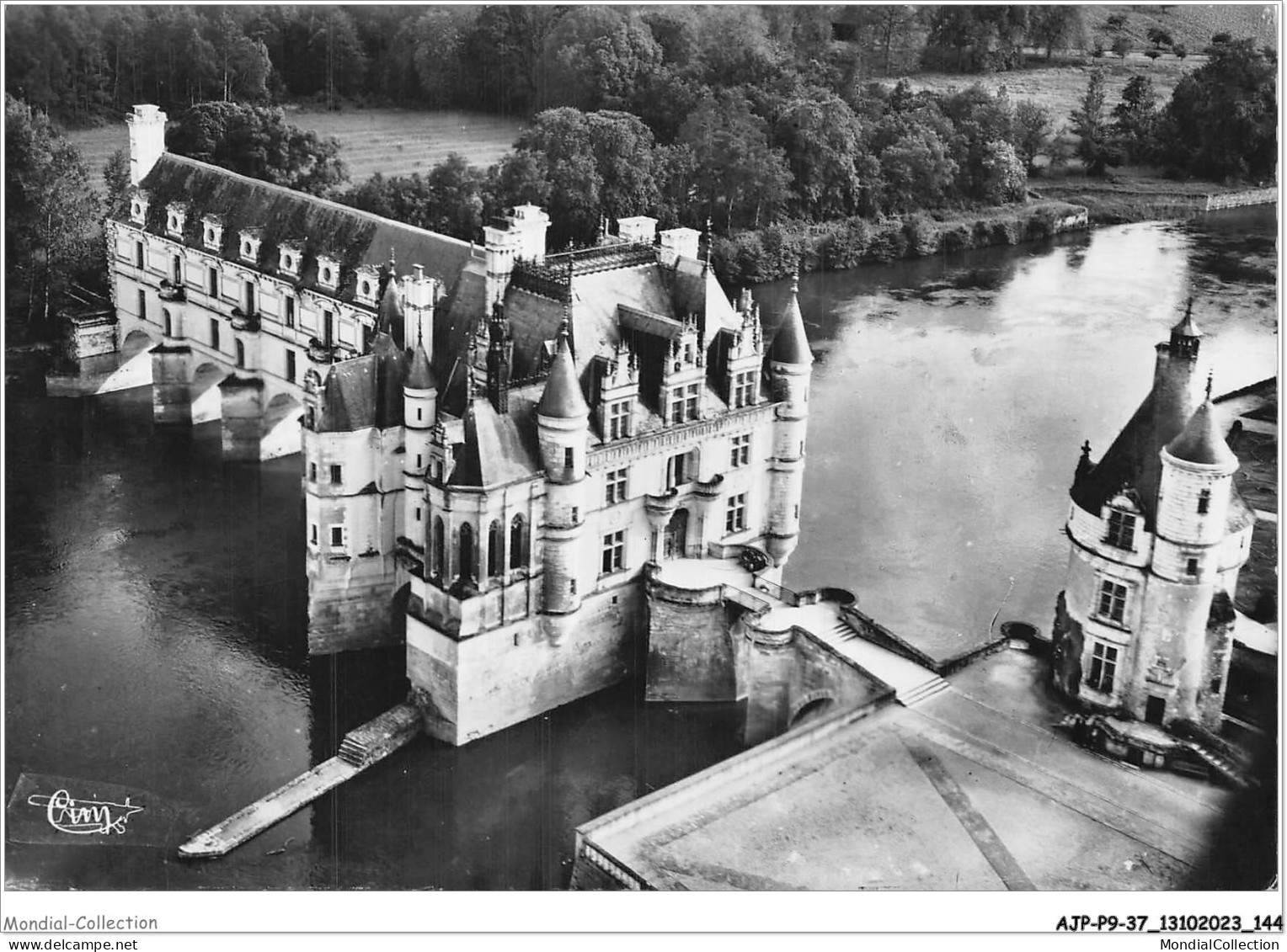 AJPP9-37-0969 - CHENONCEAUX - Vue Aerienne - Le Chateau  - Chenonceaux