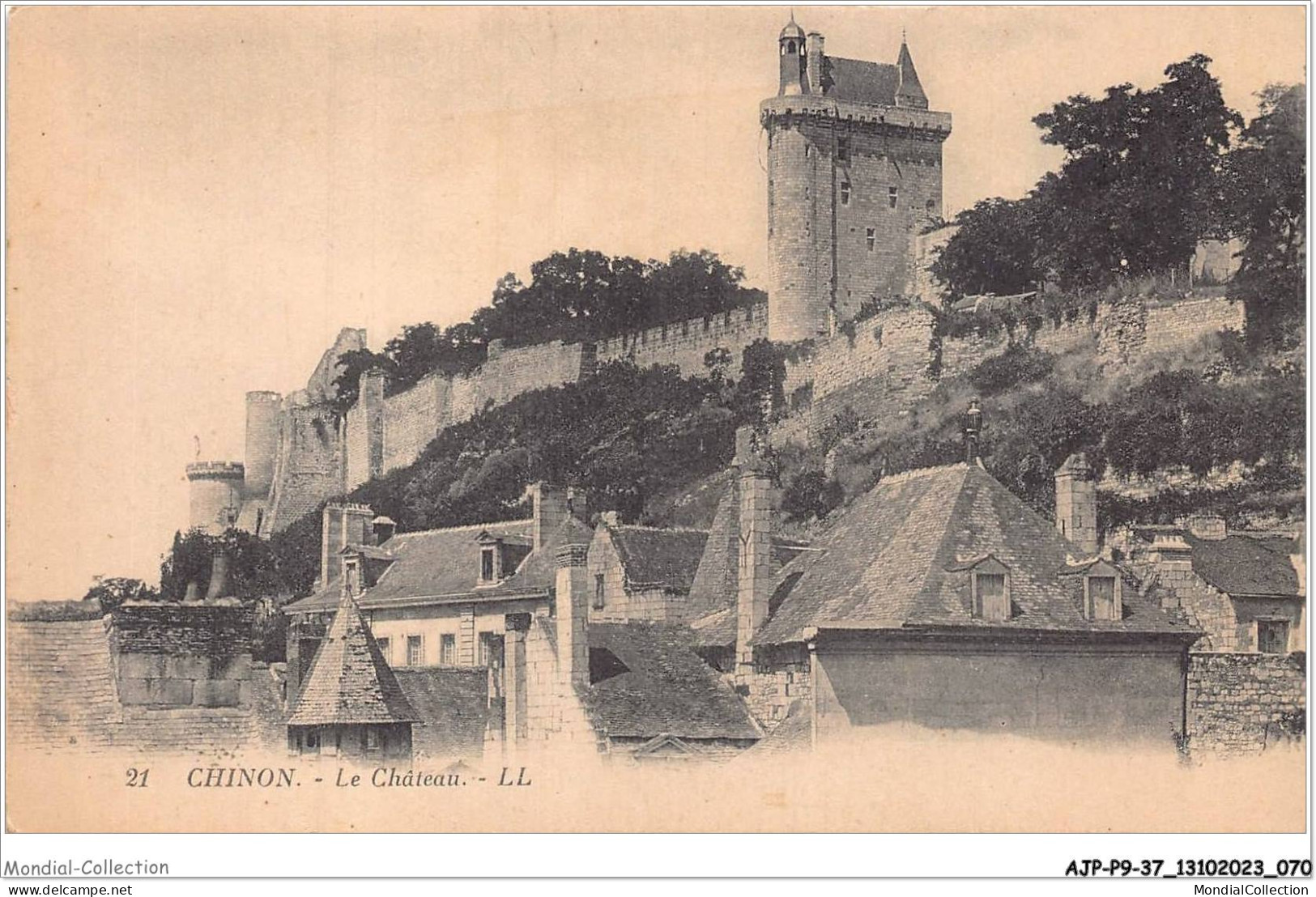 AJPP9-37-0932 - CHINON - Le Chateau - Chinon