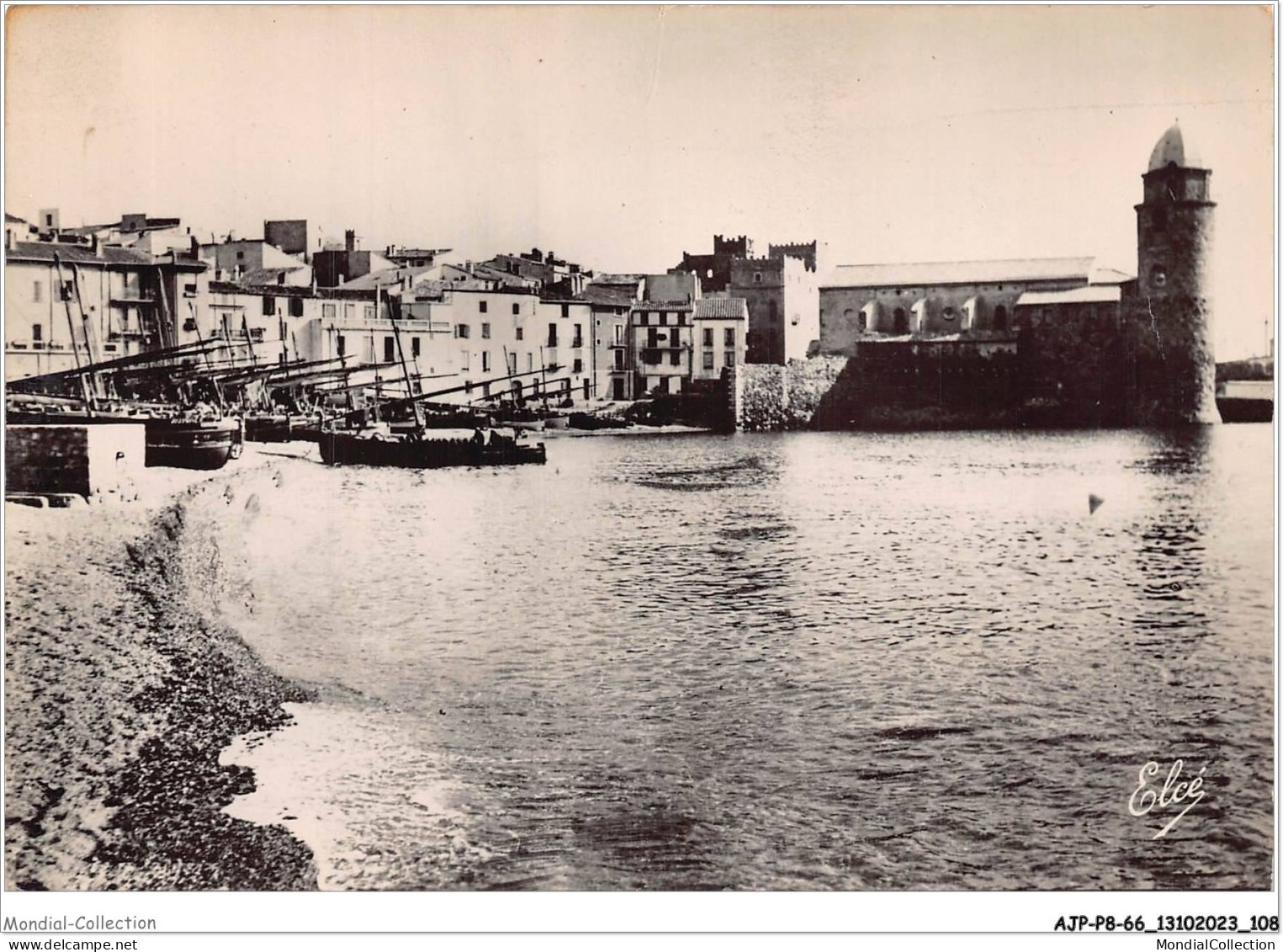 AJPP8-66-0859 - COLLIOURE - Le Port - L'eglise Et La Tour - Collioure