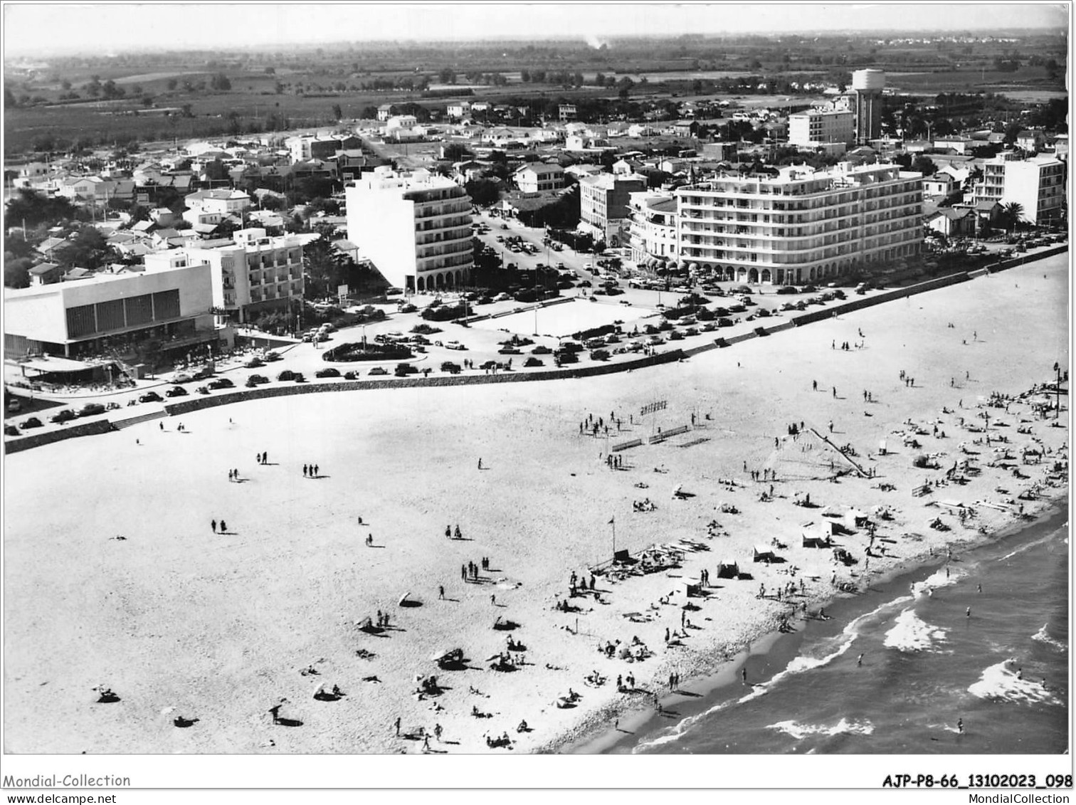 AJPP8-66-0854 - CANET-PLAGE - Place De La Mediterranee Et La Plage - Canet Plage