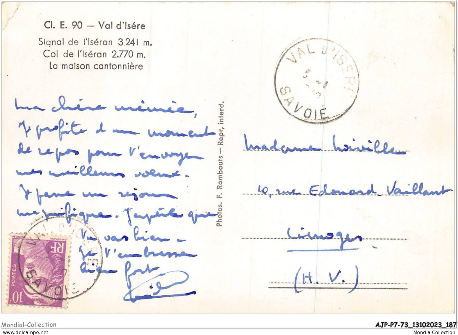 AJPP7-73-0798 - VAL D'ISERE - Signal De L'ISERAN - Col De L'Iseran - La Maison Cantonniere - Val D'Isere