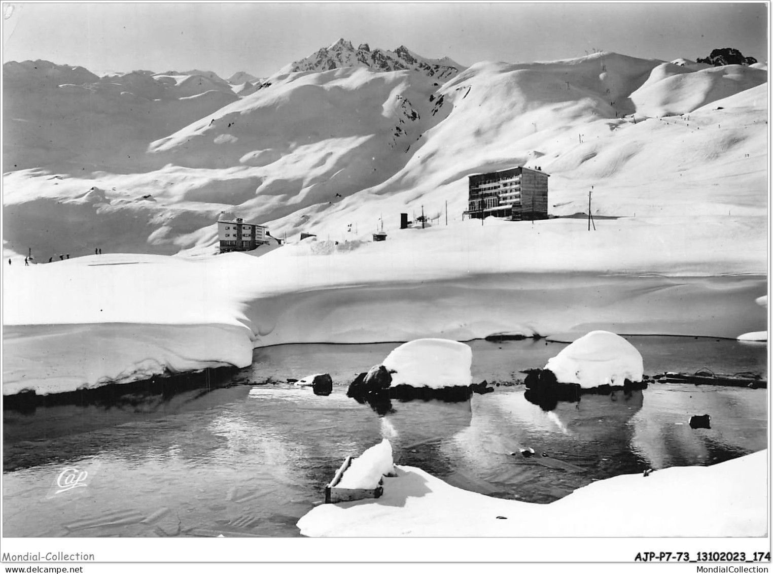 AJPP7-73-0792 - TIGNES - Station La Plus Haute D'Europe - Le Lac Et Les Champs De Ski - Sonstige & Ohne Zuordnung