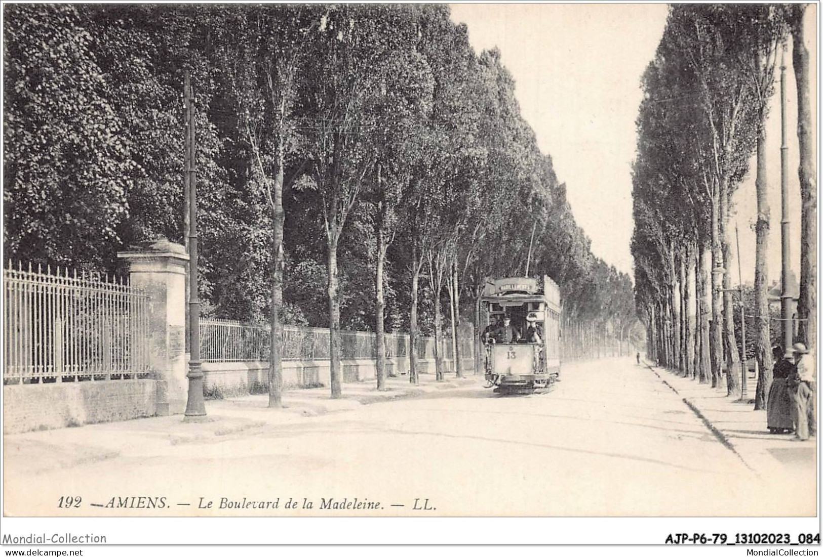 AJPP6-80-0670 - AMIENS - Le Boulevard De La Madeleine TRAMWAY - Amiens