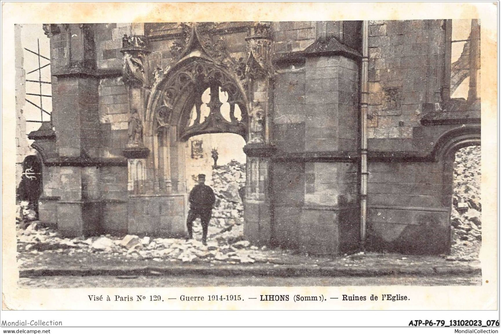 AJPP6-80-0666 - LIHONS - Ruines De L'eglise - Other & Unclassified