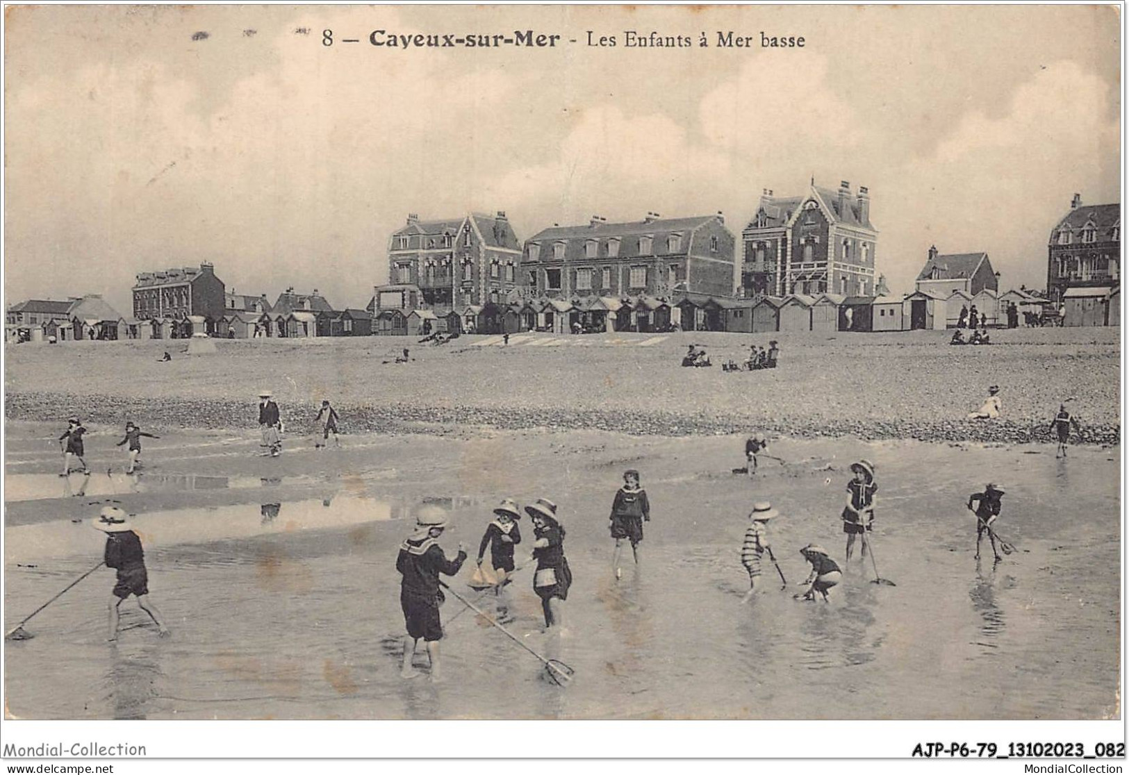 AJPP6-80-0669 - CAYEUX-SUR-MER - Les Enfants A Mer Basse - Cayeux Sur Mer