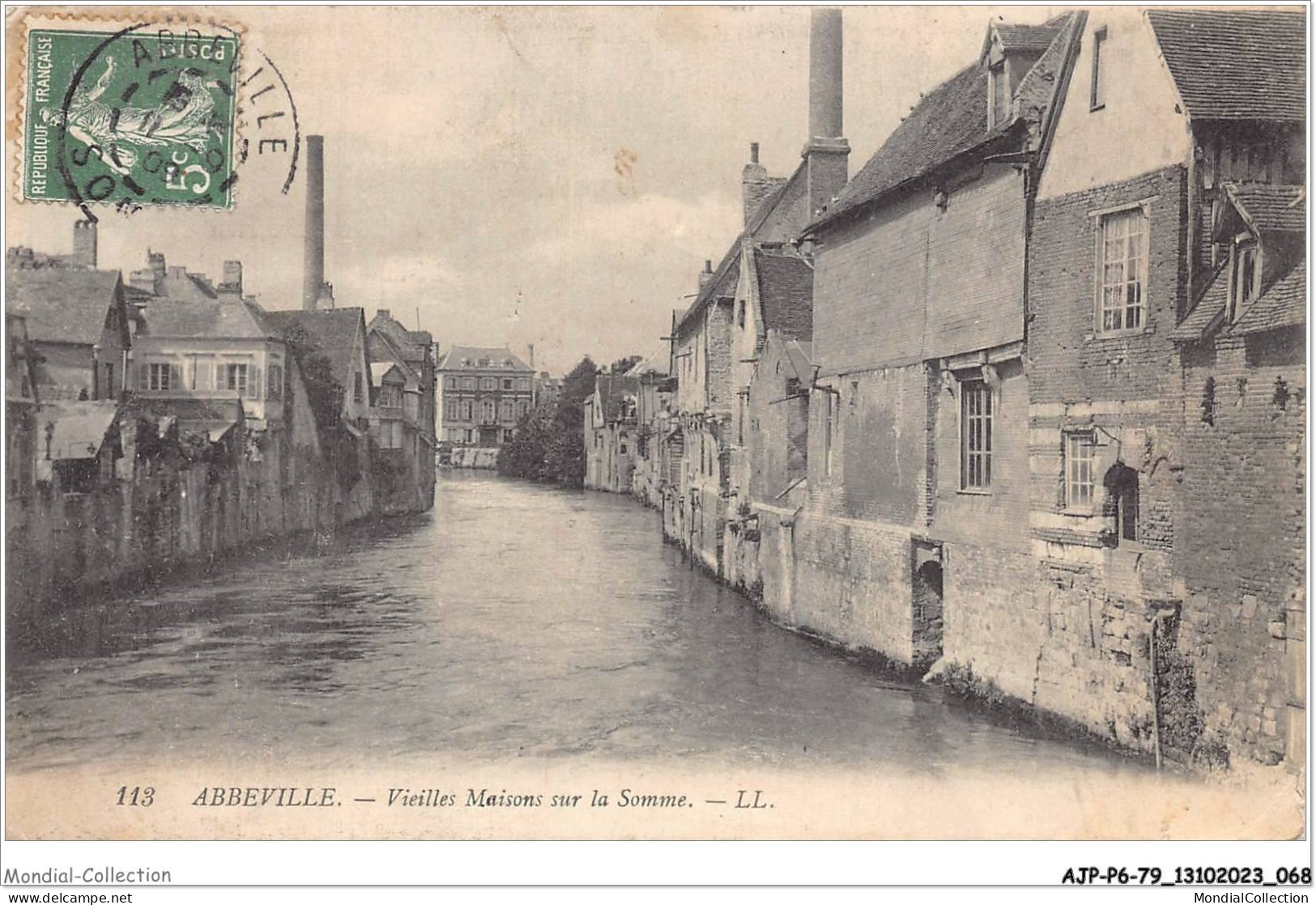 AJPP6-80-0662 - ABBEVILLE - Vieilles Maisons Sur La Somme - Abbeville