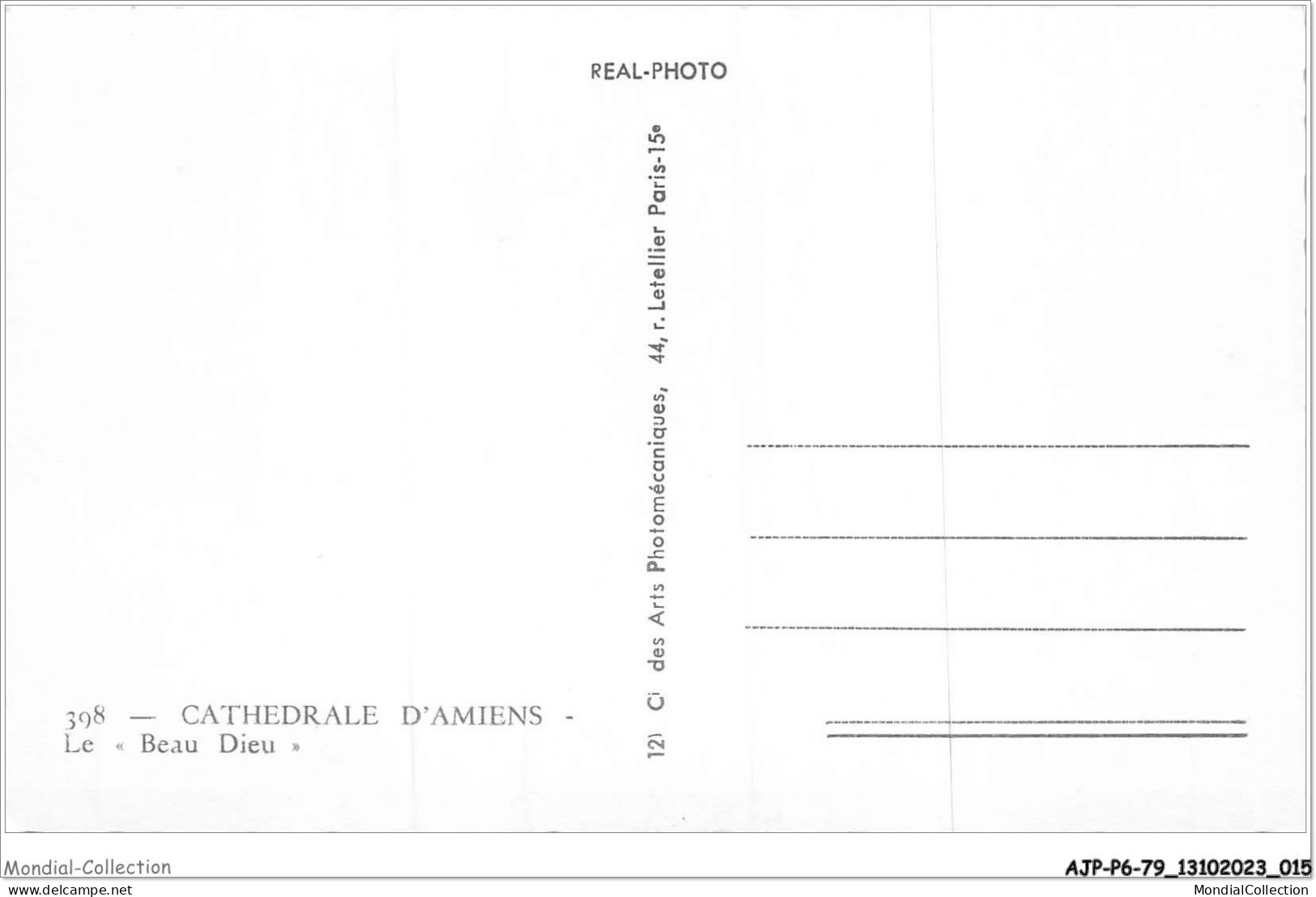 AJPP6-80-0635 - CATHEDRALE D'AMIENS - Le Beau Dieu - Amiens