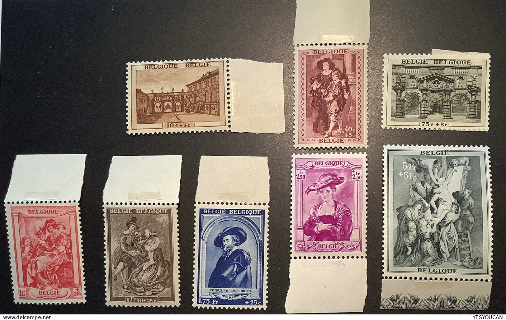 Belgique #504-511 Neuf/MNH** LUXE 1939 Serie Restauration De La Maison Rubens (Belgium Set Art Peinture Painter Kunst - Unused Stamps