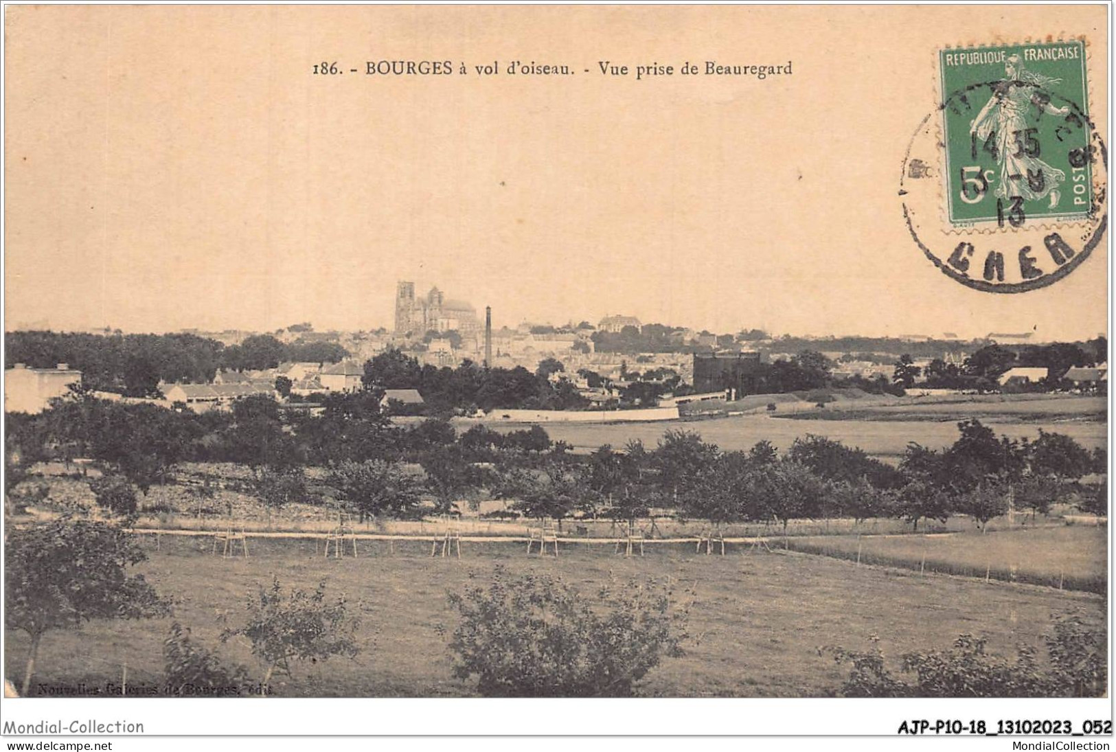 AJPP10-18-1020 - BOURGES A Vol D'oiseau - Vue Prise De Beauregard - Bourges