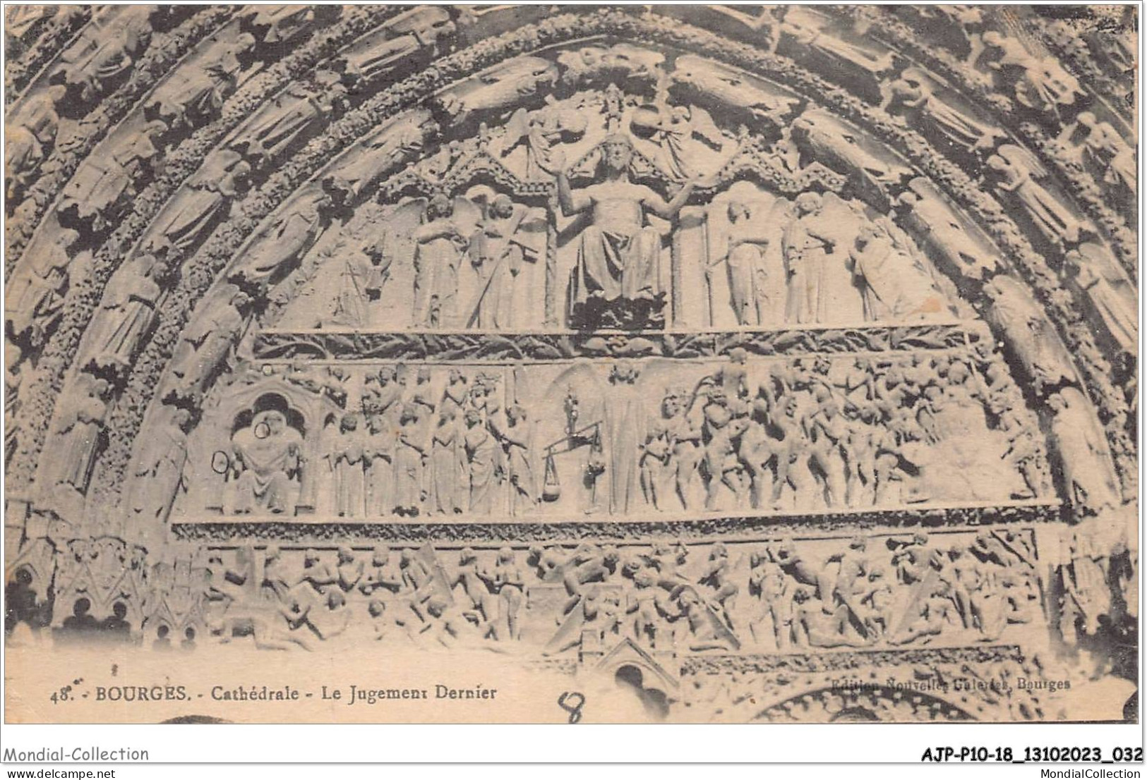 AJPP10-18-1010 - BOURGES - Cathedrale - Le Jugement Dernier - Bourges