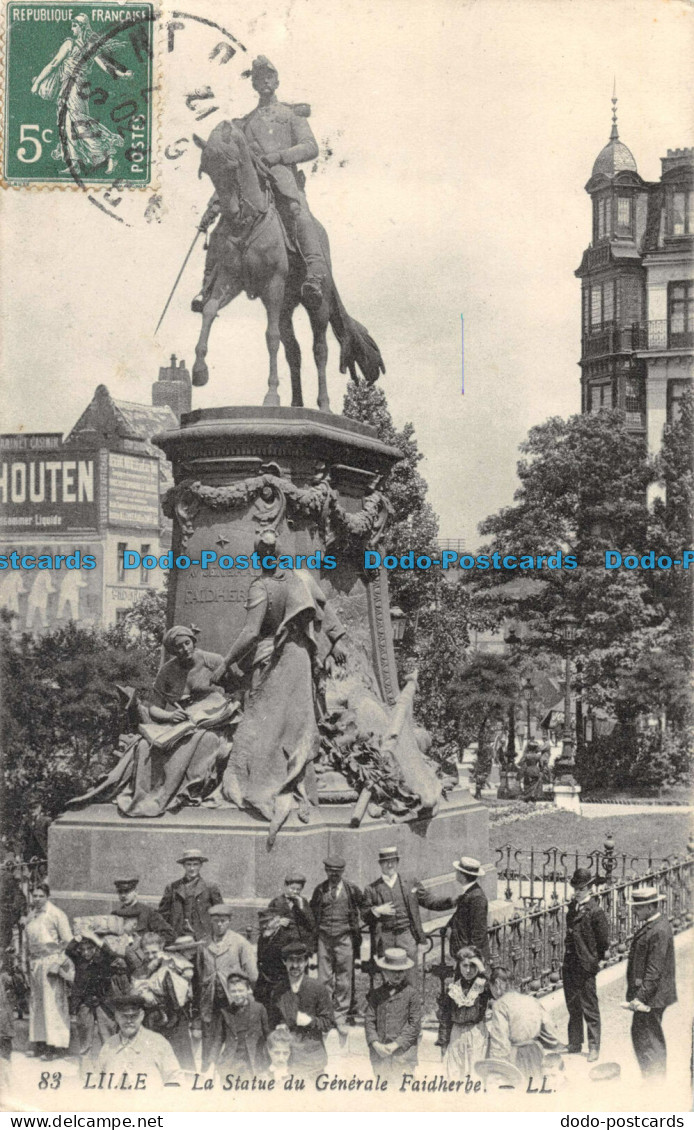 R051944 Lille. La Statue Du Generale Faidherbe. LL. No 83. 1912 - Welt