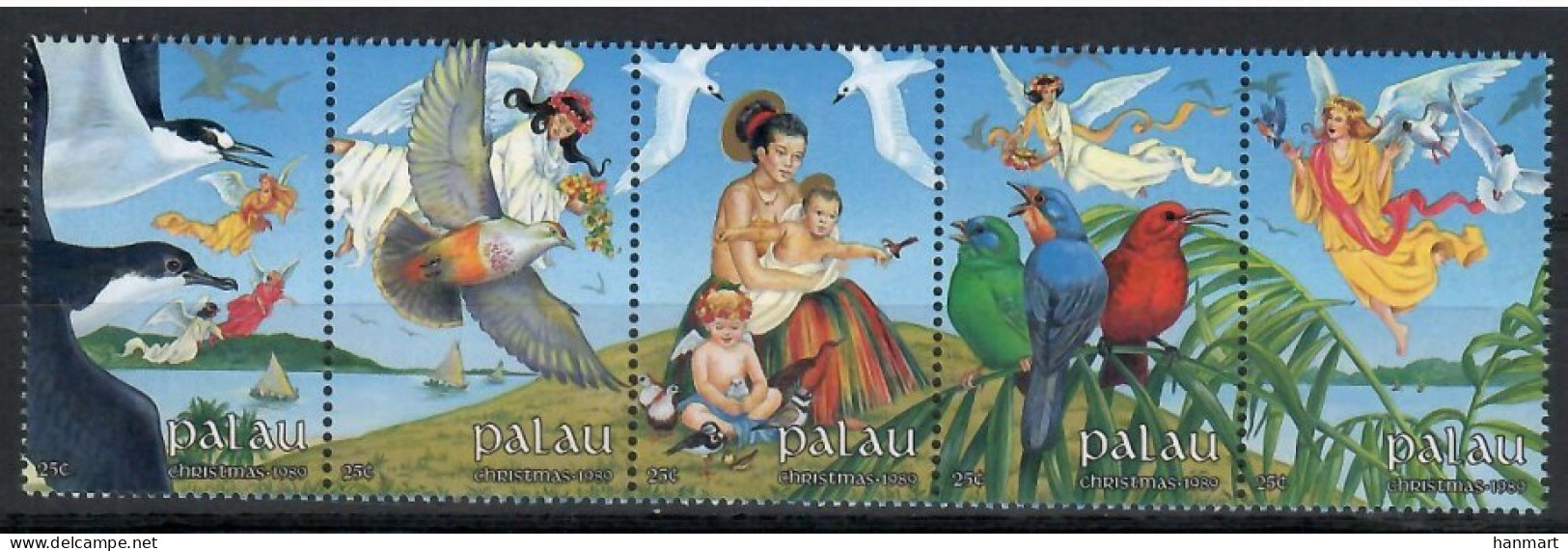 Palau 1989 Mi 338-342 MNH  (ZS7 PALfun338-342) - Ships