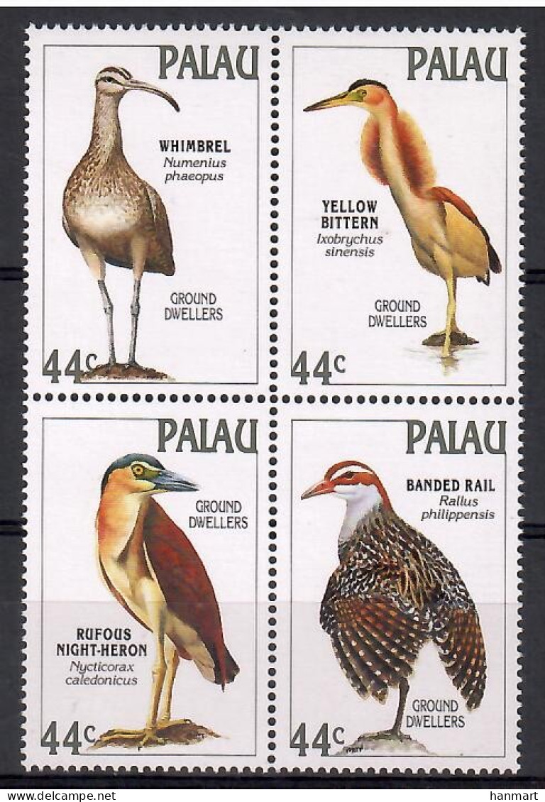 Palau 1988 Mi 225-228 MNH  (ZS7 PALvie225-228) - Marine Web-footed Birds
