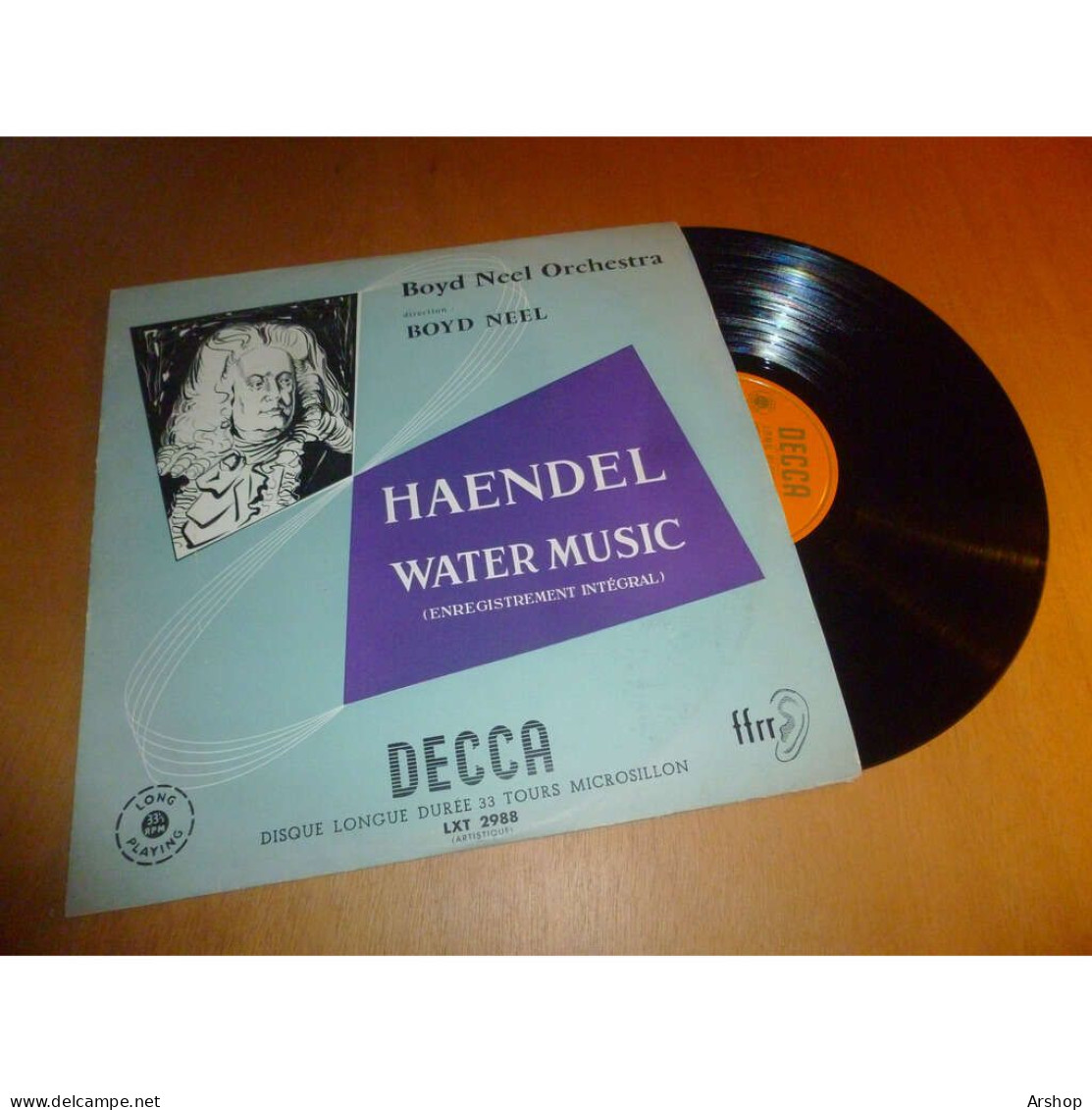 BOYD NEEL ORCHESTRA Water Music HAENDEL - DECCA France LXT 2988 Lp - Klassik