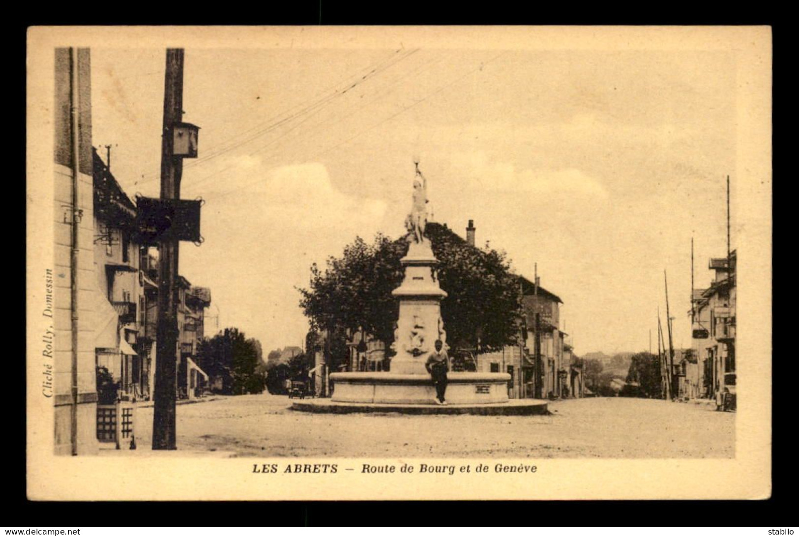 38 - LES ABRETS - ROUTE DE BOURG ET DE GENEVE - Les Abrets