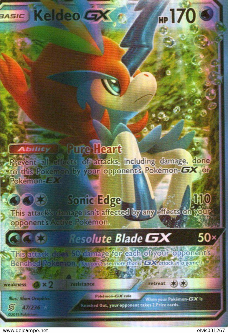 Vintage Pokémon : Water GX Keldeo - 2018 - ENG - Mint Condition - Other & Unclassified