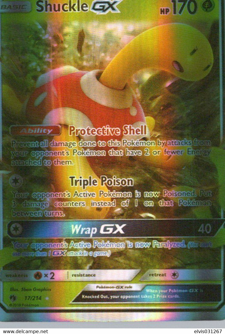 Vintage Pokémon : Grass GX Shuckle - 2018 - ENG - Mint Condition - Other & Unclassified