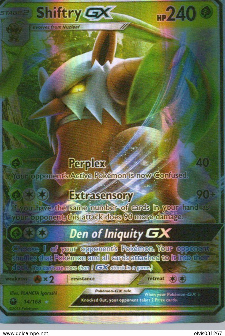 Vintage Pokémon : Grass GX Shiftry - 2018 - ENG - Mint Condition - Andere & Zonder Classificatie