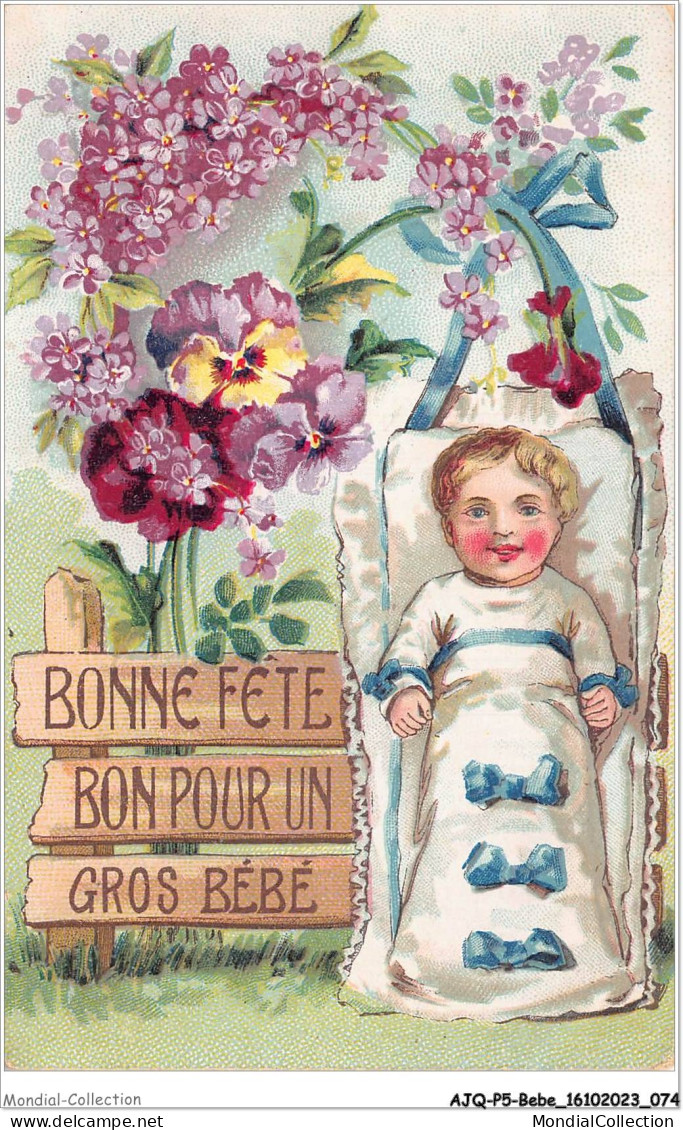 AJQP5-0473 - BEBE - BONNE FETE - BON POUR UN GROS BEBE  - Bébés