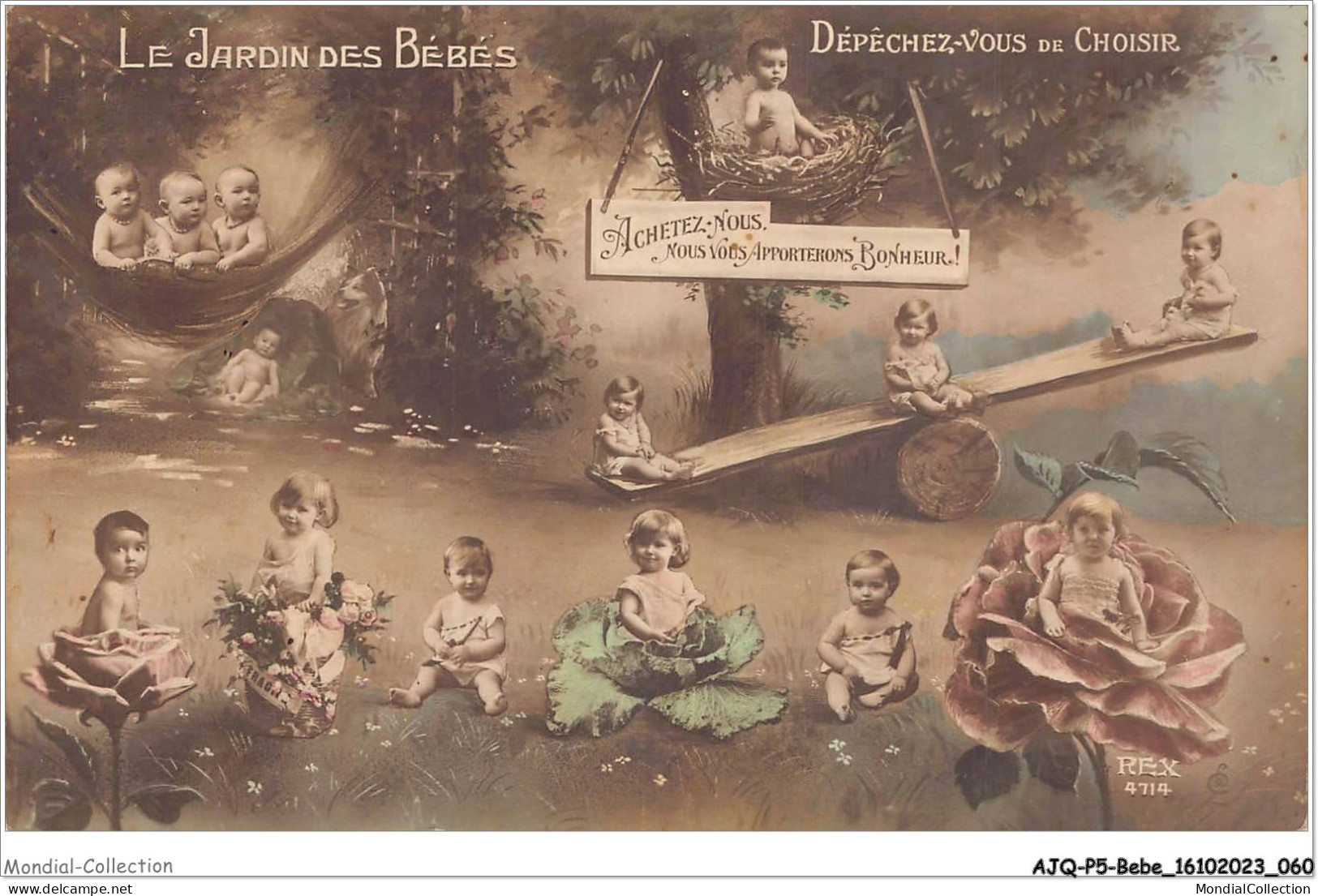 AJQP5-0466 - BEBE - LE JARDIN DES BEBES  - Bebes