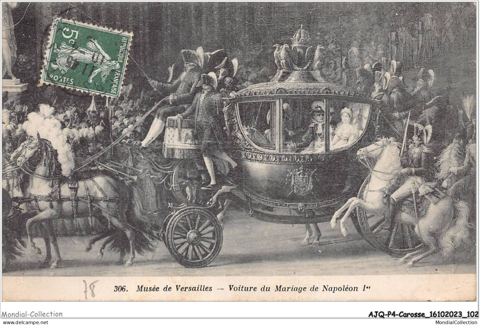 AJQP4-0411 - CAROSSE - MUSEE DE VERSAILLES - VOITURE DU MARIAGE DE NAPOLEON 1er  - Altri & Non Classificati