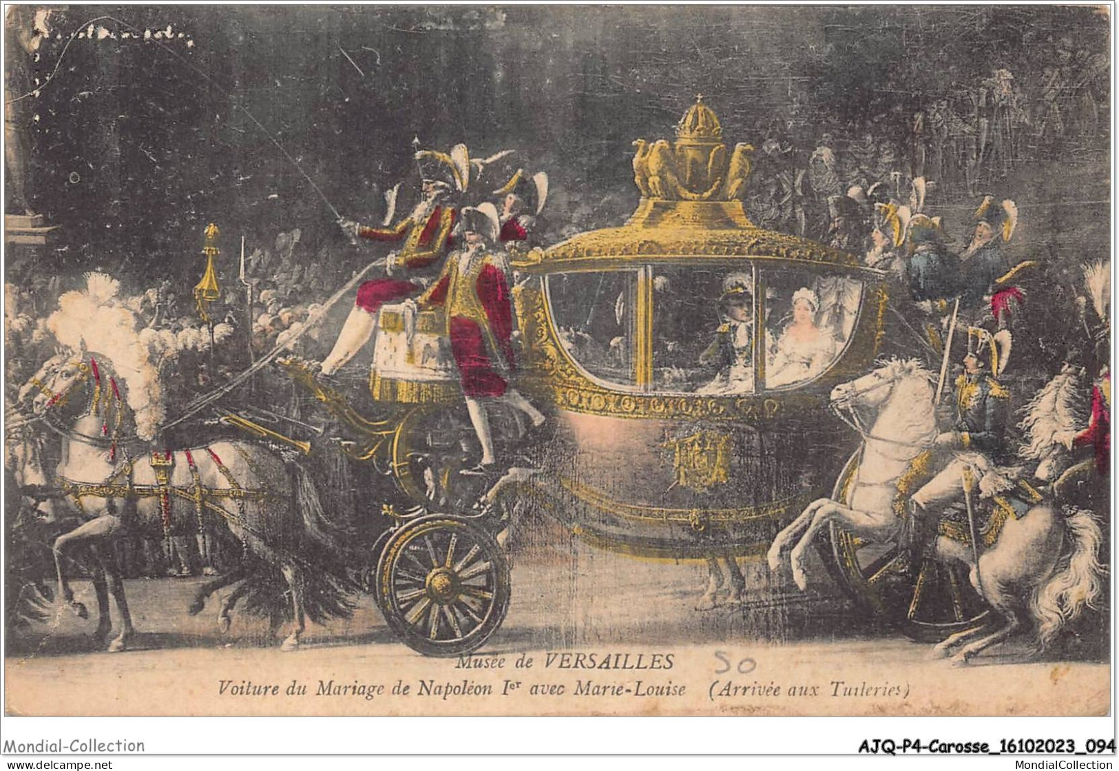 AJQP4-0407 - CAROSSE - MUSEE DE VERSAILLES - VOITURE DU MARIAGE DE NAPOLEON 1er AVEC MARIE LOUISE  - Otros & Sin Clasificación